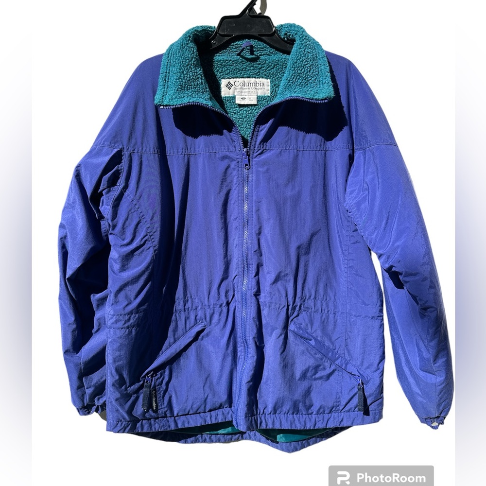 Columbia Women’s Vintage Purple Green Coat Size Large